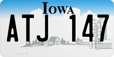 IA license plate ATJ147