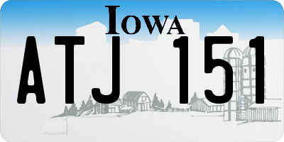 IA license plate ATJ151