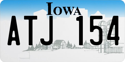 IA license plate ATJ154