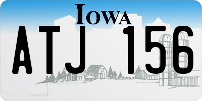 IA license plate ATJ156