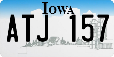 IA license plate ATJ157