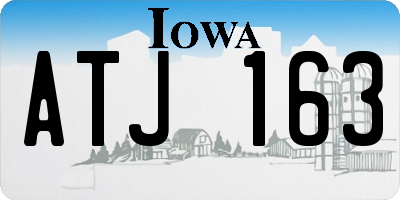 IA license plate ATJ163