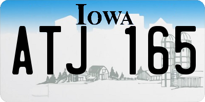 IA license plate ATJ165