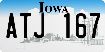 IA license plate ATJ167