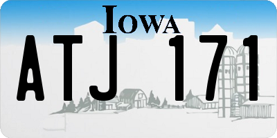 IA license plate ATJ171