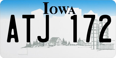 IA license plate ATJ172