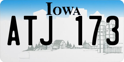 IA license plate ATJ173