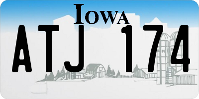 IA license plate ATJ174