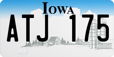 IA license plate ATJ175