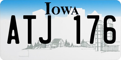 IA license plate ATJ176