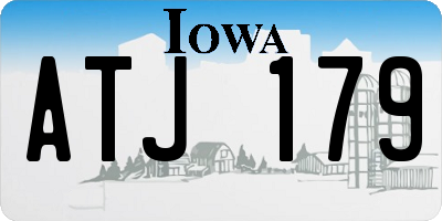 IA license plate ATJ179