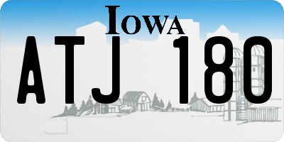 IA license plate ATJ180