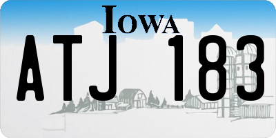 IA license plate ATJ183