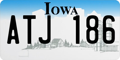 IA license plate ATJ186