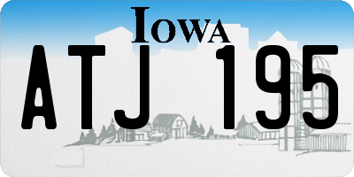 IA license plate ATJ195