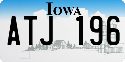IA license plate ATJ196