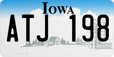 IA license plate ATJ198