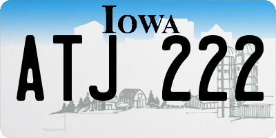 IA license plate ATJ222