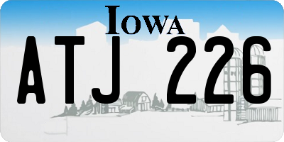 IA license plate ATJ226