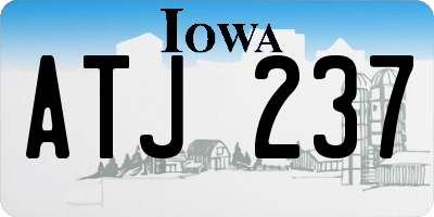 IA license plate ATJ237