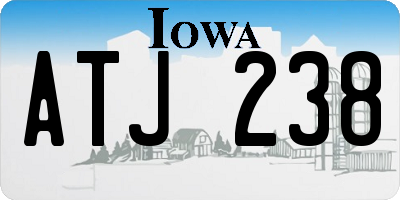 IA license plate ATJ238
