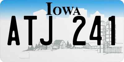 IA license plate ATJ241