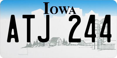 IA license plate ATJ244