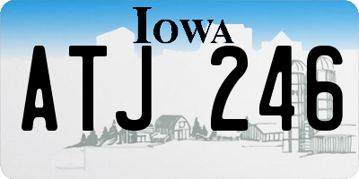 IA license plate ATJ246