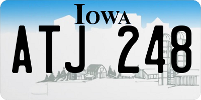 IA license plate ATJ248