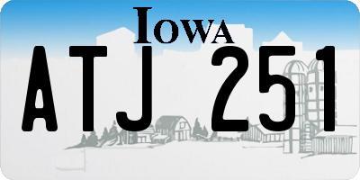 IA license plate ATJ251
