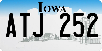 IA license plate ATJ252