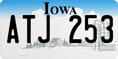IA license plate ATJ253