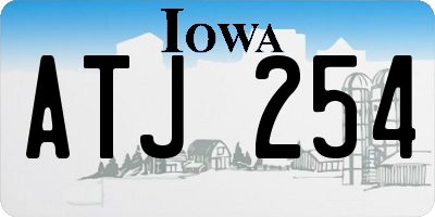 IA license plate ATJ254