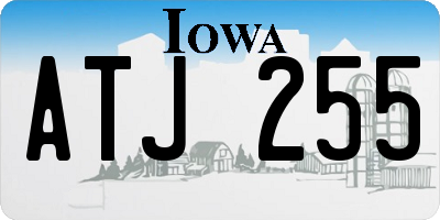 IA license plate ATJ255
