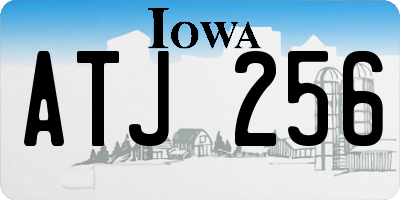 IA license plate ATJ256