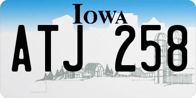 IA license plate ATJ258
