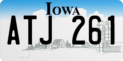 IA license plate ATJ261