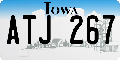 IA license plate ATJ267
