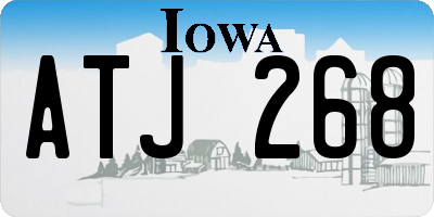 IA license plate ATJ268