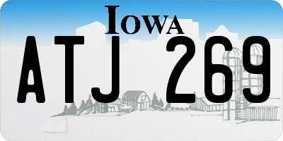 IA license plate ATJ269