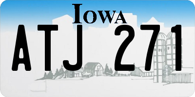 IA license plate ATJ271