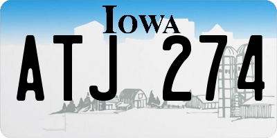 IA license plate ATJ274