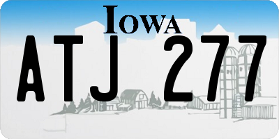IA license plate ATJ277
