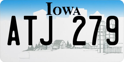 IA license plate ATJ279
