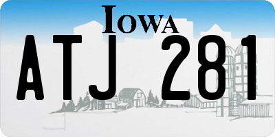 IA license plate ATJ281