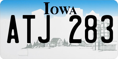 IA license plate ATJ283