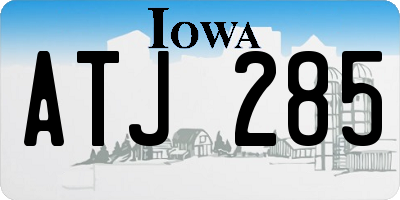 IA license plate ATJ285