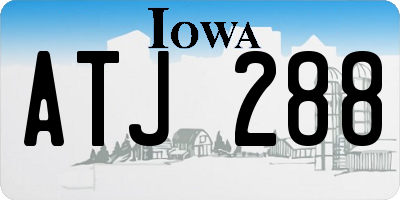 IA license plate ATJ288