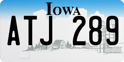 IA license plate ATJ289