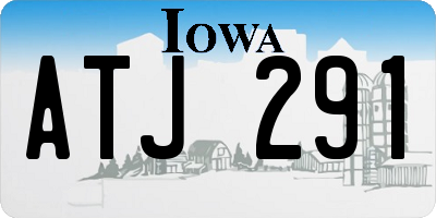 IA license plate ATJ291